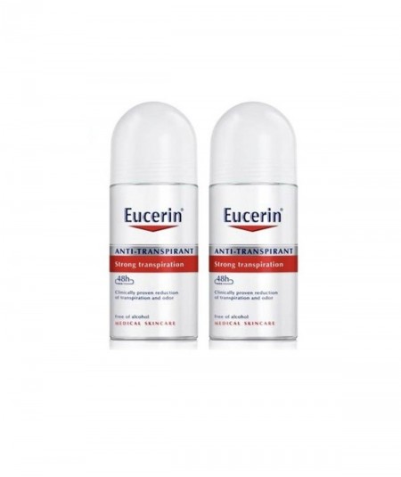 Duplo Eucerin Desodorante Antitranspirante Roll-On 2x50ml