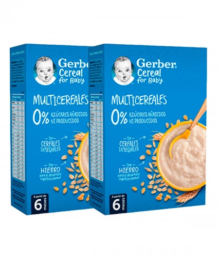 Gerber Cereal Nestle Multicereales Duplo 2x270g