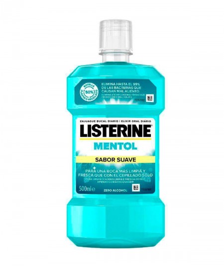 Listerine Mentol Sabor Suave 750 ml