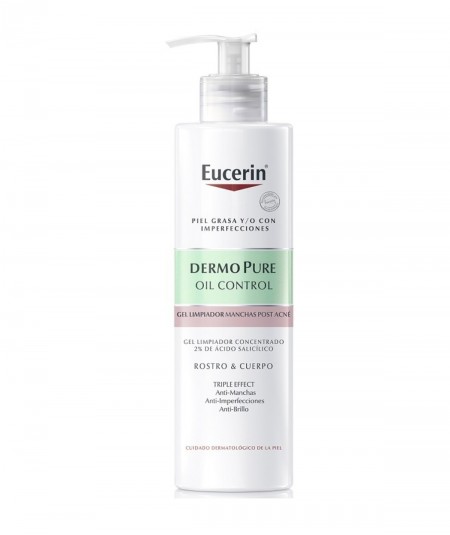 Eucerin Dermo Pure Oil Control Gel Limpiador 400 ml