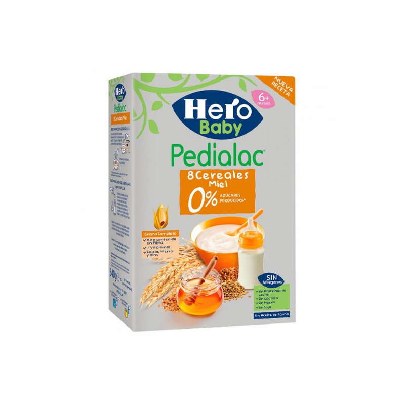 Hero Baby Pedialac Papilla 8 Cereales y Miel - 8 Cereales de Hero Baby