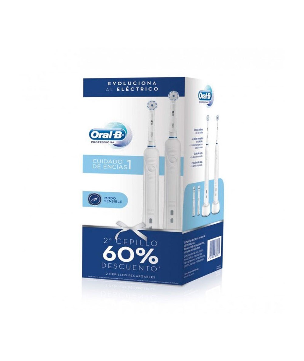 Oral-B Cepillo Dental Eléctrico Cuidado De Encías Professional 1 Duplo ...