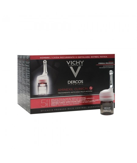 Vichy Dercos Aminexil Clinical 5 Hombre 21 Monodosis x 6 ml